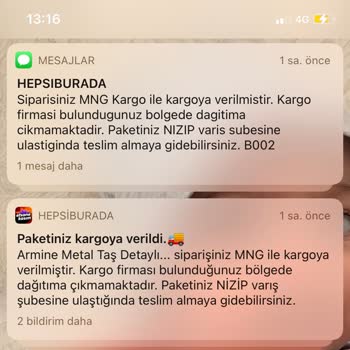 MNG Kargo Ürünüm Adrese Teslim Edilmiyor!