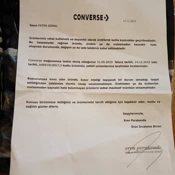 Converse Ayakkabı Taban Sorunu!