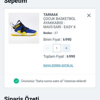 Decathlon Türkiye Sepetteki Fiyat Artışı