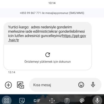 E-ticaret Marka Taklidiyle Dolandırıcılık Tanımadığım Numaradan Mesaj Gelmesi