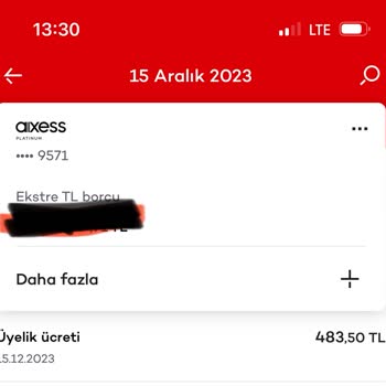 Akbank Kredi Kartına Yansıtılan Üyelik Ücreti