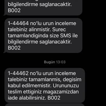 Suwen Ürün İadesi Talebimin Reddedilmesi
