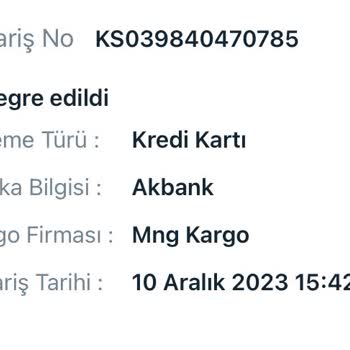 Koray Spor Ürün Kargoya Verilmedi