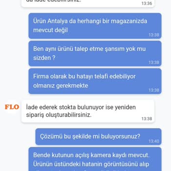 FLO Ayakkabı FLO Hatalı Ürün Gönderimi