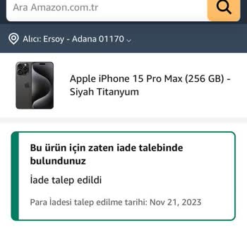 Amazon Telefonum Teslim Edilmiyor