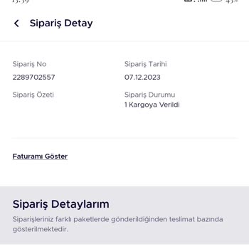 Teknosa Siparişim Aras Kargo Tarafından Elime Ulaştırılmadı.