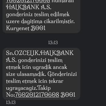 Halkbank-Kuryenet Kart Teslimatı