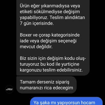 Dopaoutwear Değişim Hakkı Yazıyor Fakat Ücretli Değişim Yapıyorlar