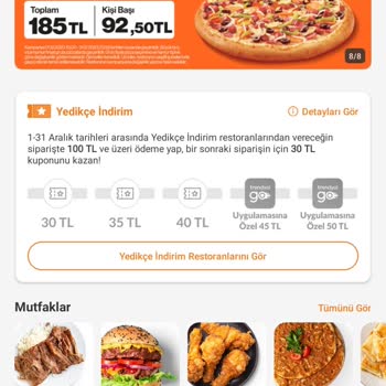 Trendyol Yemek Yedikçe İndirim Kuponu Diye Bir Şey Yok