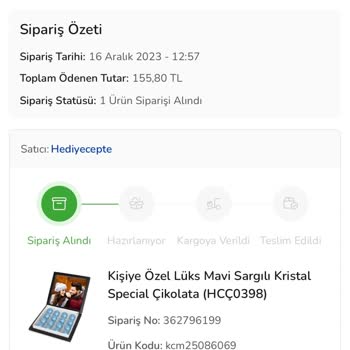 Hediyecepte Satıcısı Siparişimi Teslim Etmiyor İlgilenmiyor.