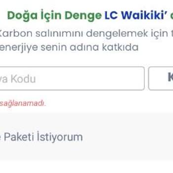LCW Kupon Kullanamıyorum