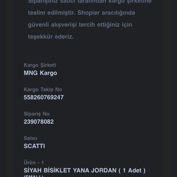 Ürün İadesi İstiyorum, Satıcı Geri Dönmüyor, Shopier Hesabım Yok.
