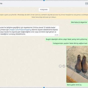 Filsporcomtr Yanlış Renk Ürün / Muhatap Bulamama