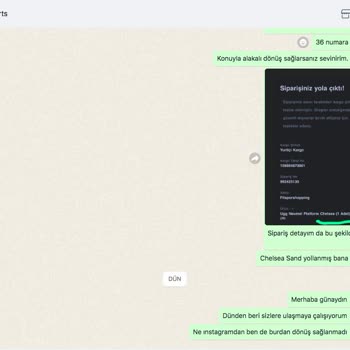 Filsporcomtr Yanlış Renk Ürün / Muhatap Bulamama