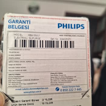 Philips Elektrikli Süpürge Kalitesizliği