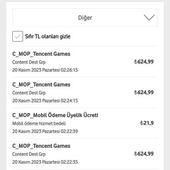 Vodafone Paramın Acilen Geri İadesini İstiyorum