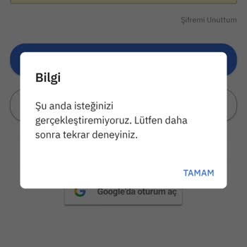 PttAVM Hesabıma Giremiyorum Dah Sonra Tekrar Deneyiniz Diyor