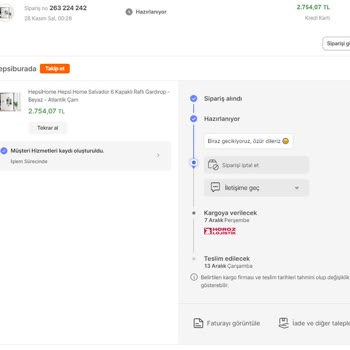 Hepsiburada Ürün Gönderilmiyor Ne De İptal Ediyor! Tedarik Edilmeyen Ürün Satışta!