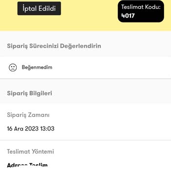 Cepte Şok Sipariş Teslim Etmiyor