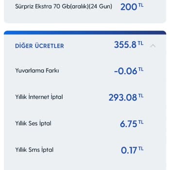 Turkcell Sözleşmeden Dönme Durumunda Çıkarılan İptal Bedeli