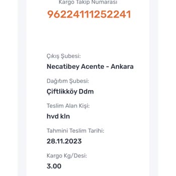 Sürat Kargo Teslim Edilmeyen Kargo