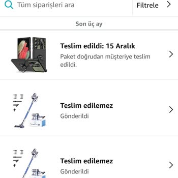 Amazon'dan Aldığım Ürünler Kargodayken İptal Edildi.