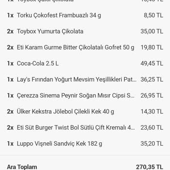 Yemeksepeti Yalan Yanlış Sipariş Alma