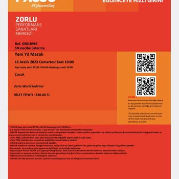 Zorlu PSM Zorlu Yeni Yıl Masalı Çok Kalabalık