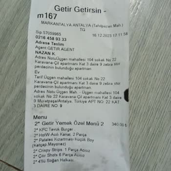 GetirYemek Müşteri Hizmetleri Çözüm Sağlanmadı