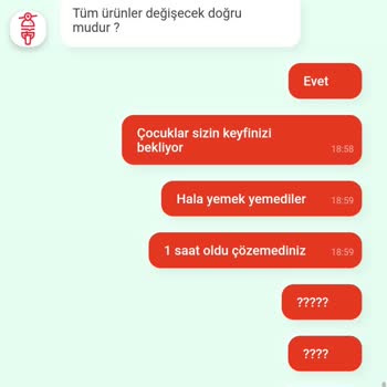 Tıkla Gelsin Yanlış Yemek Teslimatı