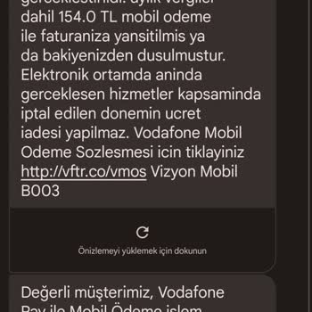 Vodafone Abonelik İptali İade