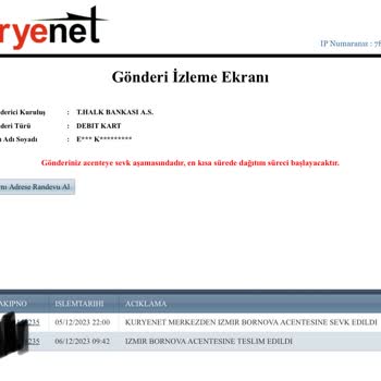 Halkbank Kuryenet Denilen Kargo Şirketi Kartlarımı Bana Ulaştırmıyor!