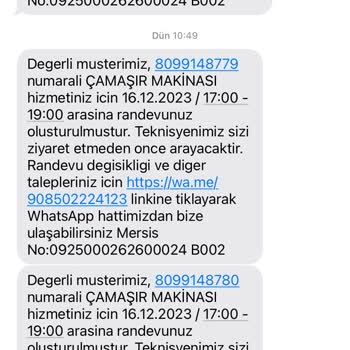 Vestel Randevu Verdiği Halde Ürünümü Getirmedi.