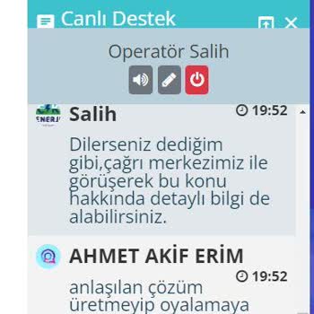 CK Boğaziçi Elektrik Kağıt Fatura İstemiyorum.