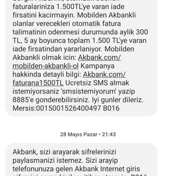 Akbank Fatura Ödeme Talimatı İadesi İçin Mağdur Edildim