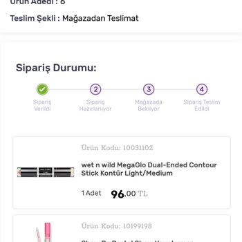 PR01263713 Numaralı 1 Aralıkta Aldığım Ürünler Kargoya Çıkmadı Gratis