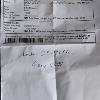 N11 Sipariş Edilen Ürün Yerine Başka Ürün Gönderilmesi