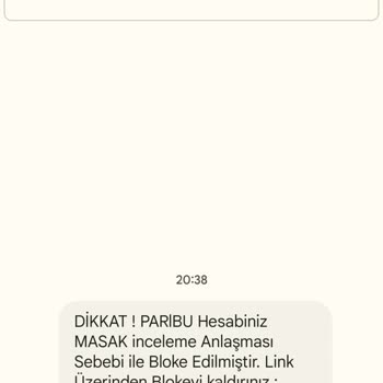 Paribu Tanımadığım Kişilerden Mesaj Gönderdi