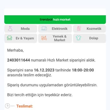 istegelsin Teslimatın Belirlenen Sürede Yapılmaması