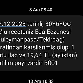 Türk Eczacılar Birliği İlaç Fiyat Farkı