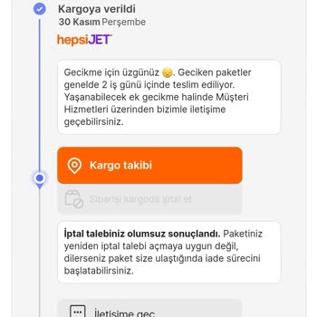 Hepsijet Teslim Edilmeyen Kargo