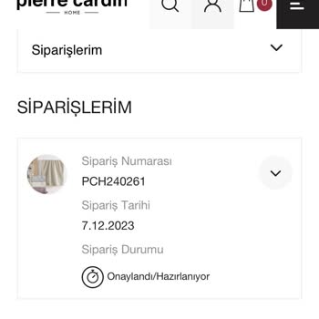 Pierre Cardin Home Kargo Sorunu