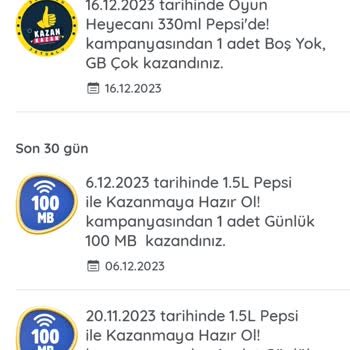 KazandıRio 1gb Hediyemi Alamıyorum.