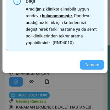 MHRS (Merkezi Hekim Randevu Sistemi) Kadın Doğum Randevu Ve Ekipman Sorunu