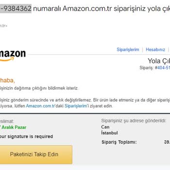 Amazon.com.tr'de Siparişimi İptal Edemiyorum