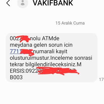 VakıfBank ATM'si Paramı Alıkoydu Ve Vermiyor.