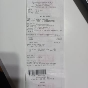 BİM Etiket - Kasa Arasındaki Fiyat Farkı