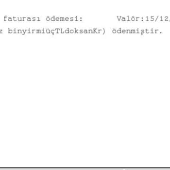 Vodafone 1 Ay İçerisinde Aynı Gün 2 Kere Ödeme Yapmış