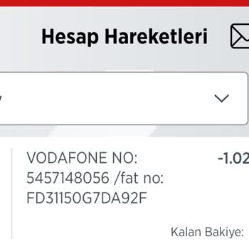 Vodafone 1 Ay İçerisinde Aynı Gün 2 Kere Ödeme Yapmış