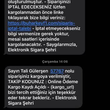 BuharKeyf Elektronik Sigara Ürün Gelmiyor